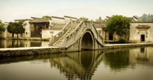 hongcun, villaggio meraviglioso, moon bridge, wuyuan county